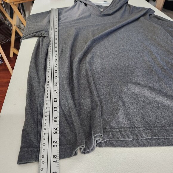 32 Degrees Heat Gray Long Sleeve Hooded Performance Shirt Size L - Picture 4 of 13